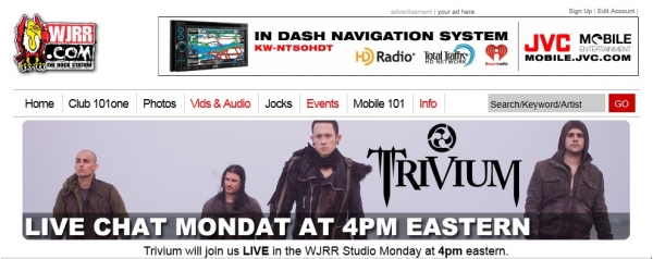 Heute Livechat mit Trivium!